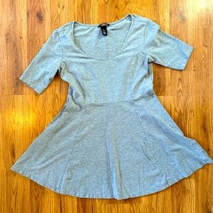 H&M Basics Grey Skater Dress